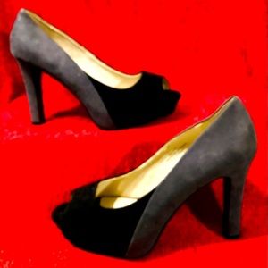 Cato Shoes 8W Black & Gray